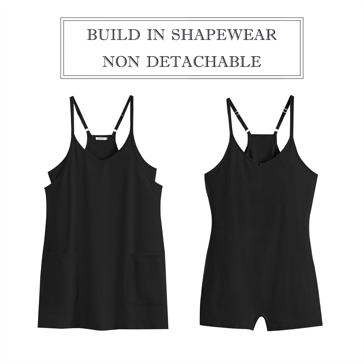 ANRABESS Women Athletic Dress Summer Tennis Workout Active Sports Mini Romper Dress Built in Shorts Travel Vacation Clothes