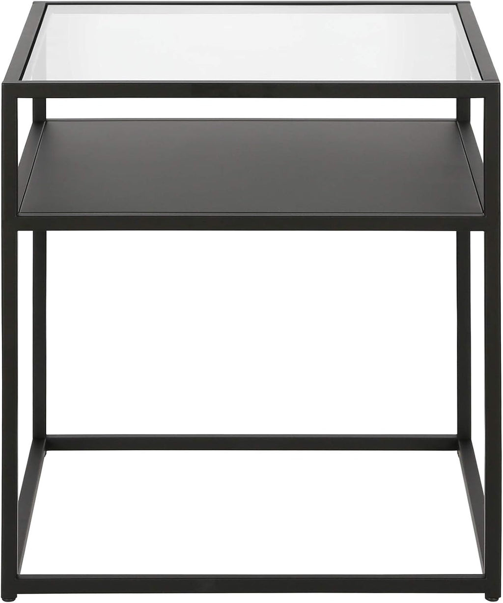 Ada 20'' Wide Square Side Table in Blackened Bronze