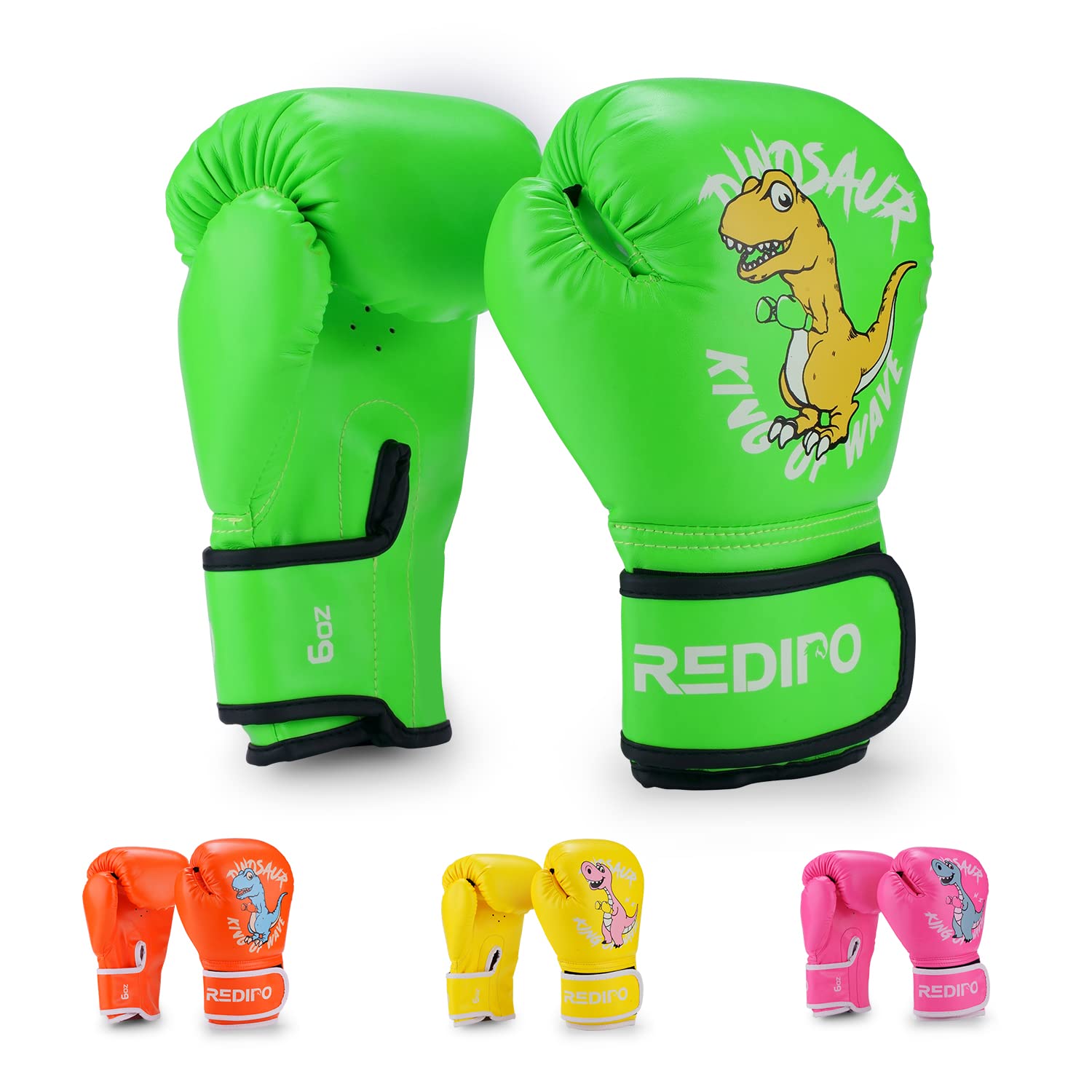 Kids Boxing Gloves for Boys and Girls, Youth Boxing Training Gloves for Kids 3-15, 4&6OZ Punching Bag Kickboxing Thai Mitts MMA Training Sparring Gloves