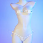 Micro bikini JasmyGirls extrême goth maillots de bain pour femmes lingerie succube maillot de bain transparent string mini tanga maillot de bain minuscule