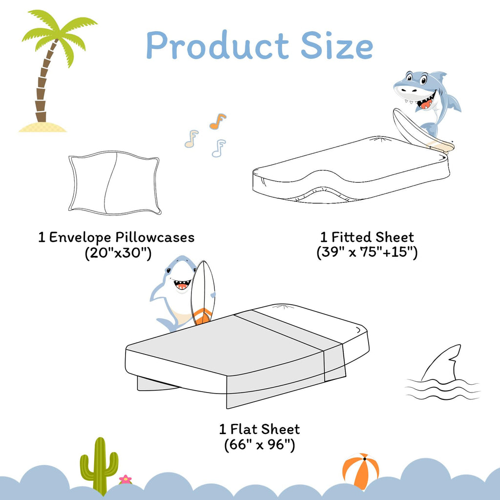 ست ملحفه کودکان یونیکورن صورتی JSD، سایز تویین، ۳ تکه، ملحفه‌های رختخواب میکروفایبر چاپ شده با طرح رنگین کمان برای دختران، جیب عمیق