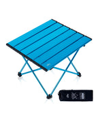 iClimb Ultralight Compact Camping Folding Table with Carry Bag (Black - S)