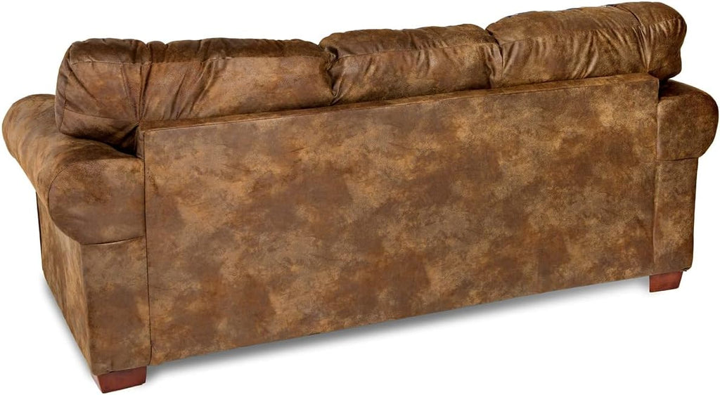 American Furniture Classics Model 8505-40 Wild Horses Sleeper Sofa Sofabed, Queen, Brown