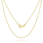 Colar MONA MILANI de Ouro 14K para Mulheres & Colar Masculino Corrente de Ouro 14K para Mulheres Corrente Masculina Colar Elegante Delicado de Ouro Corrente Fina de Cabo Correntes 1mm 16-26 (22in)