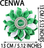 CENWA Sorority Brooch Gift Green Sorority Sister Flower Brooch Pin Greek Sorority Gift for Women