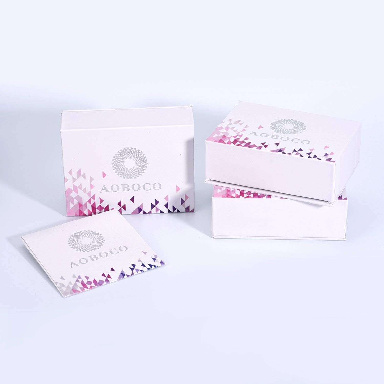 AOBOCO Lotus Urn Ring Jewelry for Ashes for Women Sterling Silver with Sapphire Blue Crystal