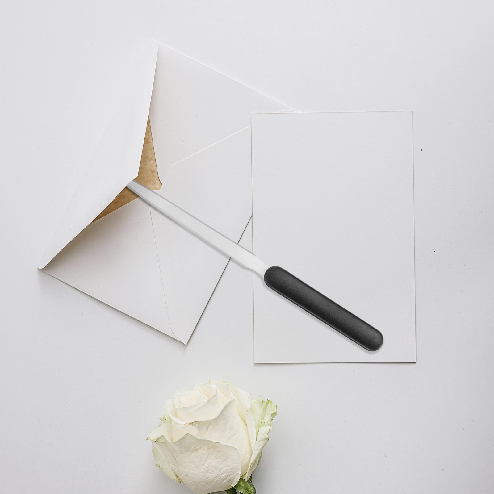 4 stk. brevåbner, konvolutåbner i rustfrit stål, bærbar poståbner, letvægts brevåbnerkniv, konvolutter papirskæreværktøj til skole, kontor, hjemmetilbehør