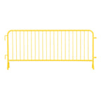 Angry Bull Barricades Metal Interlocking Steel Barricade (8.5 Ft. Heavy Duty, Bridge Feet, Grey Powder Coated, Set of 20)