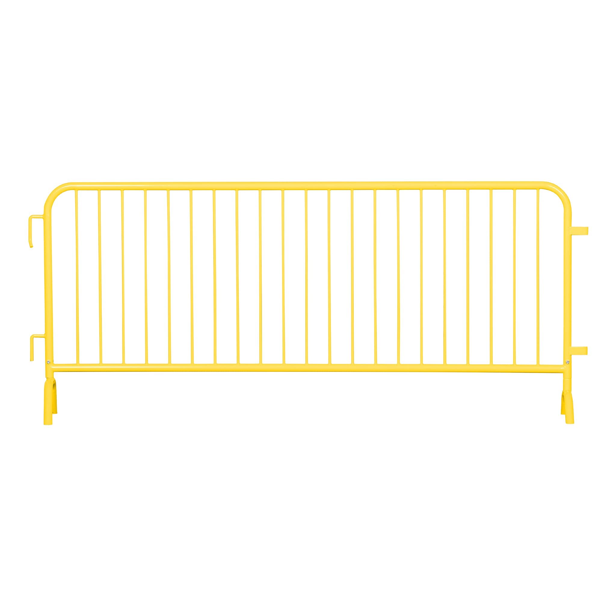 Angry Bull Barricades Metal Interlocking Steel Barricade (8.5 Ft. Heavy Duty, Bridge Feet, Grey Powder Coated, Set of 20)