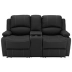 67" Wall Hugger Reclining | RV Theater Seats | Double Recliner RV Sofa & Console | RV Couch | RV Theater Seating | RV Furniture (Manual, Chocolate)
