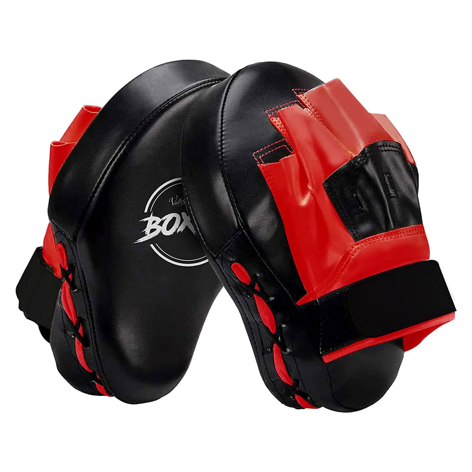 Valleycomfy Boxing Curved Focus Punching Mitts- Leatherette Training Hand Pads