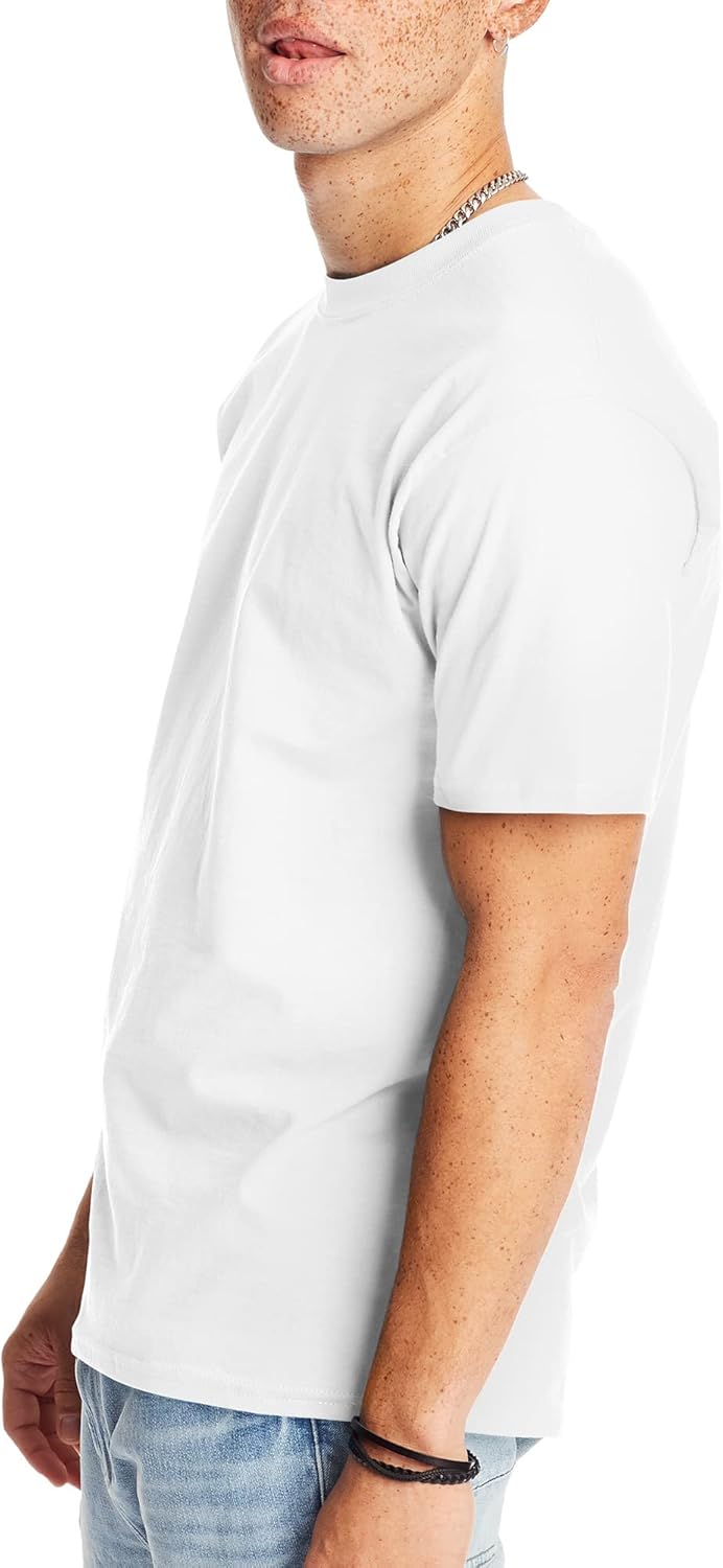 Hanes Men's Beefy-t T-Shirt, Heavyweight Cotton Tee, 1 Or 2 Pack, Big & Tall