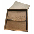 Jgrprlq Ich würde dir helfen, die Leiche zu vergraben Morse-Code-Armband für Frauen Gold Freundschaftsarmband Schmuck (gold schwarz)