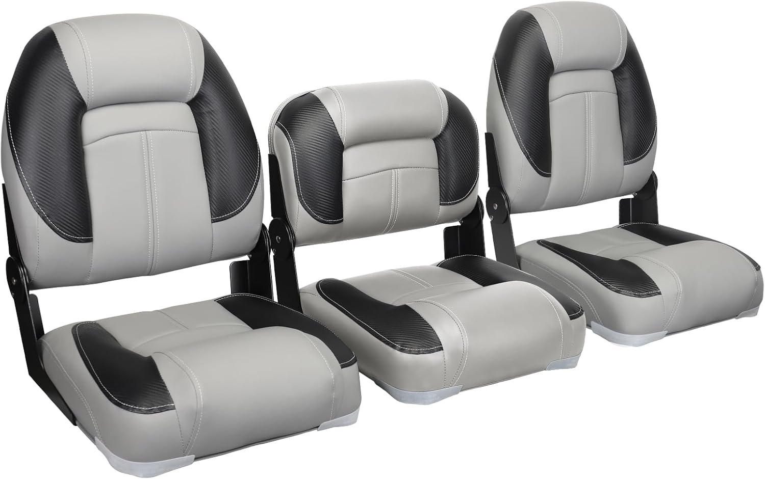 Leader Accessories 50" Bass Boat Seats Folding Fishing Boat Seat