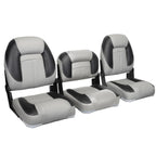 Leader Accessories 50" Bass Boat Seats Folding Fishing Boat Seat