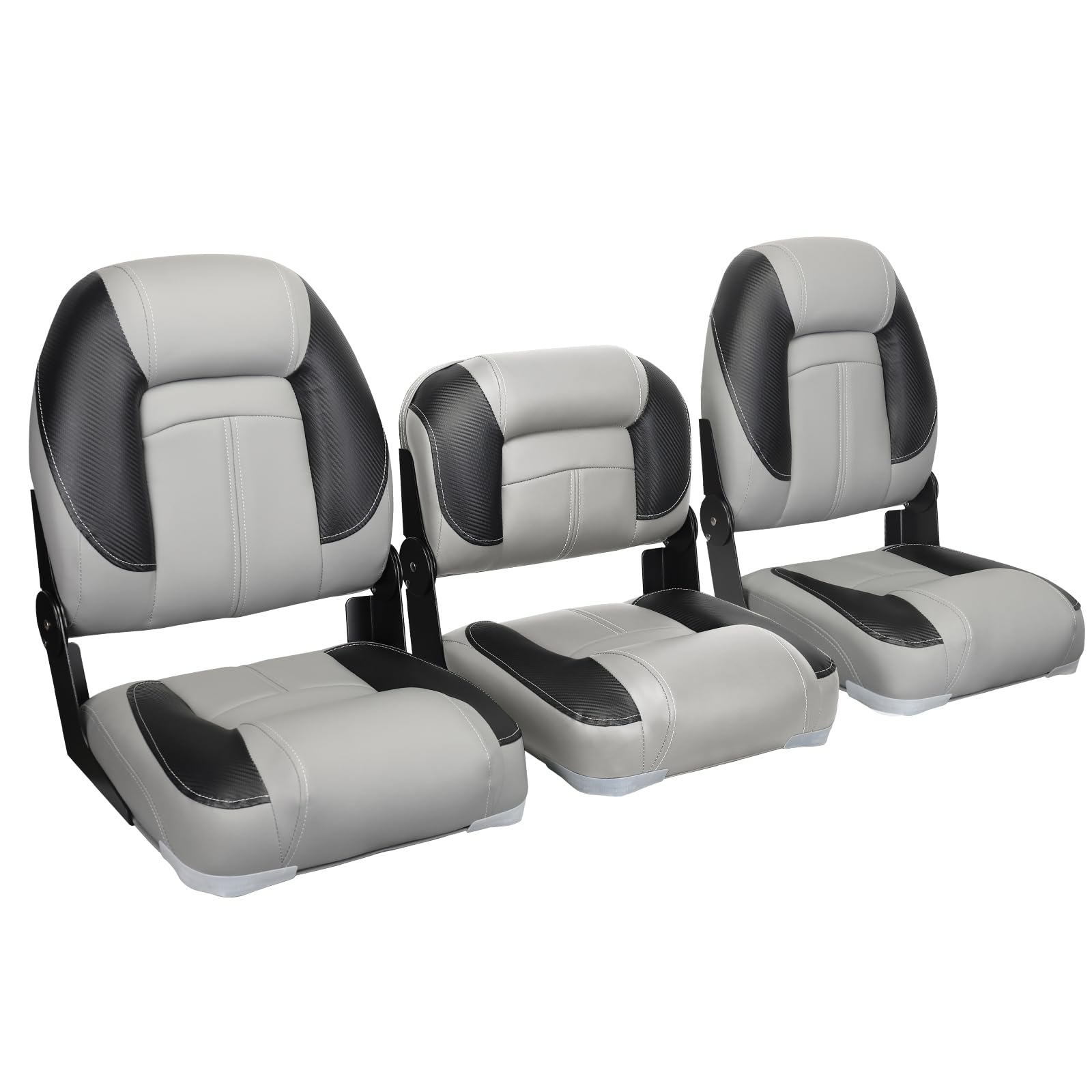 Leader Accessories 50" Bass Boat Seats Folding Fishing Boat Seat