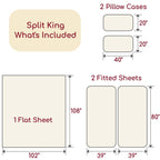 Mellanni Queen Sheets Set - 4 PC Iconic Collection Bedding Sheets & Pillowcases - Hotel Luxury, Extra Soft, Cooling Bed Sheets - for Women, Men, Kids & Teens (Queen, White)