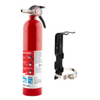 First Alert Fire Extinguisher for Home, Standard Rechargeable Compliance Unit, UL RATED 1-A:10-B:C, HOME1-4, Red, 4-Pack