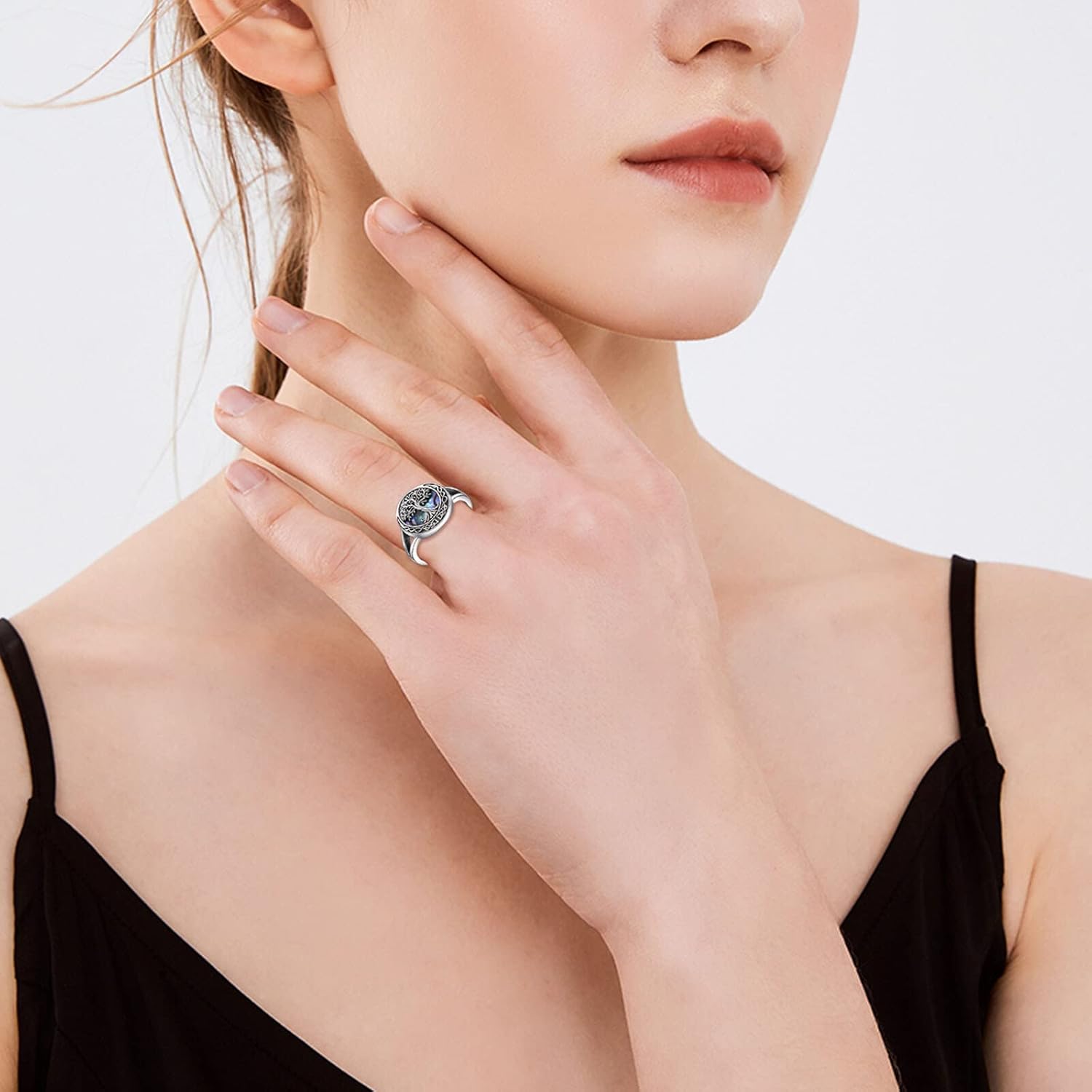 ONEFINITY Tree of Life Rings Sterling Silver Celtic Knot Tree of Life Rings Family Tree Jewelry Gifts for Women