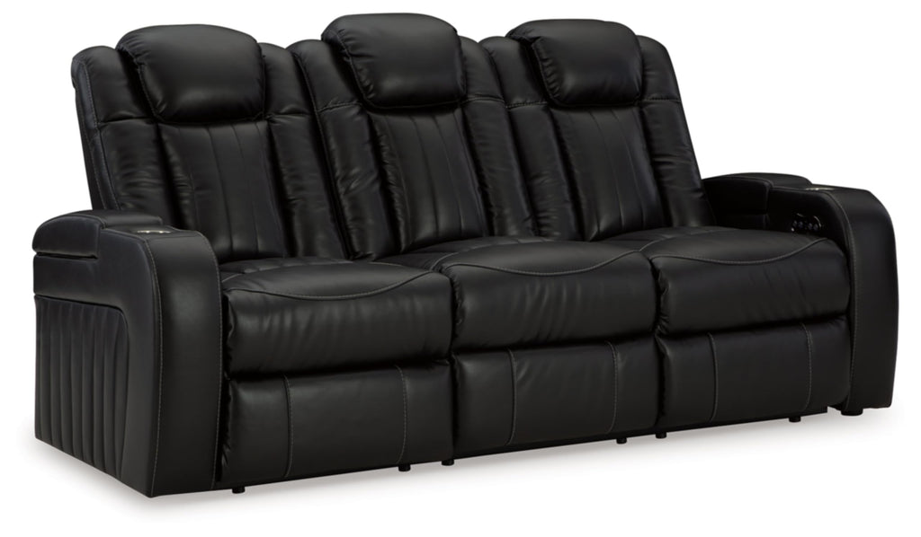 Signature Design by Ashley Next-Gen DuraPella Power Reclining Sofa with Adjustable Headrest, Sand