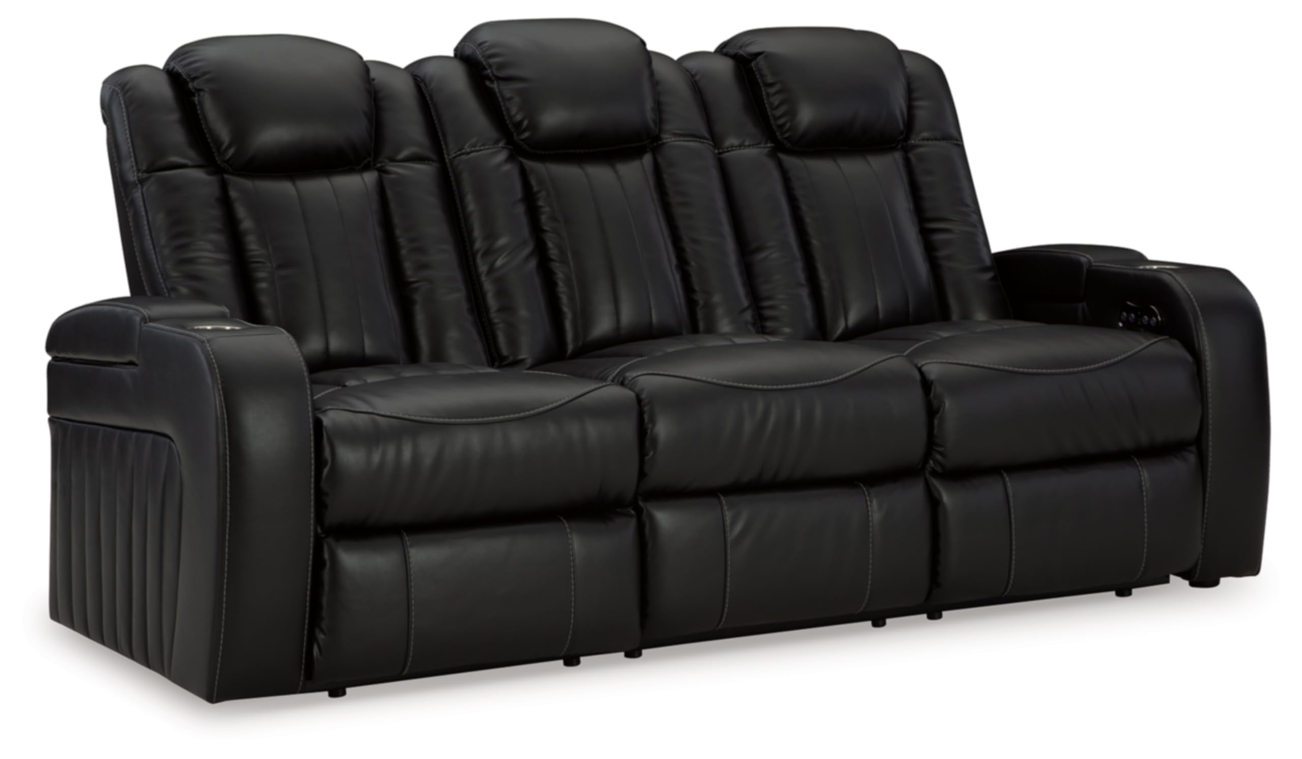 Signature Design by Ashley Next-Gen DuraPella Power Reclining Sofa with Adjustable Headrest, Sand