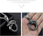Cross Eternal Ring Pendant Necklace Stainless Steel Pendant Necklace for Men Women Best Friend Necklaces