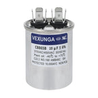 45/5 uF 45+5 MFD 370V or 440V Dual Run Start Round A/C Capacitor 45 5 uF 370 440 Volt VAC CBB65B Air Conditioner Capacitors for AC Unit Fan Motor Start or Heat Pump or Condenser Straight Cool