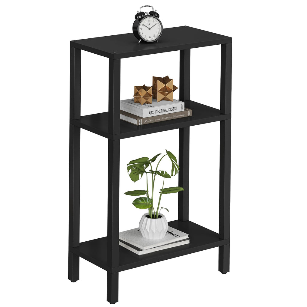 TUTOTAK Small Side Table, Narrow End Table, Skinny Sofa Table, Slim Nightstand, Couch Table, Living Room, Bed Room, Brown TB01BB062