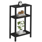 TUTOTAK Small Side Table, Narrow End Table, Skinny Sofa Table, Slim Nightstand, Couch Table, Living Room, Bed Room, Brown TB01BB062