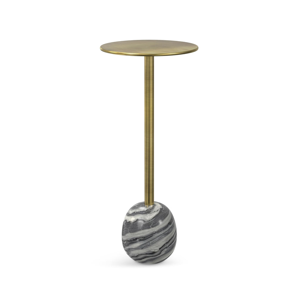 SIMPLIHOME Johnsen Metal Table - 15 inch Wide Solid Iron Drum Accent Table in Antique Copper with Tribal Pattern, Round Boho End Table for Living Room, Bedroom, or Home Office, Fully Assembled