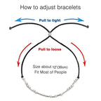 I Love You Morse Code Bracelet Handmade Beads on Silk Cord Bracelet inspirational Gifts for Women Christmas gifts