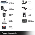 Mighty Mule MM271 Automatic Gate Opener, Solar Ready, Comes with Gate Opener Remote and More-Up to 12ft Long or 300lb, Black, 1 Gate Opener Kit