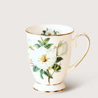 Creative European-style Mug Ceramic Large-capacity Bone China Water Cup With Lid