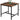 Square Kitchen Dining Table, 29.5'' Dining Table, Small Dining Tables, Writing Desk, Coffee Tables, for Restaurant, Living Room, Apartment, Rustic Brown and Black TCZ02BF