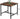 Square Kitchen Dining Table, 29.5'' Dining Table, Small Dining Tables, Writing Desk, Coffee Tables, for Restaurant, Living Room, Apartment, Rustic Brown and Black TCZ02BF