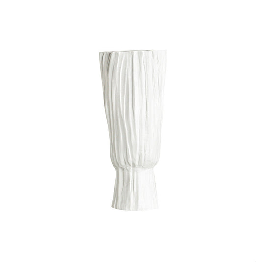 Vase tronc en céramique blanche Nordic Home