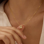 CUEZIY Bubble Letter Necklace Gold Initial Necklaces for Women Dainty Personalized Charm Pendant Name Necklace Cute Non Tarnish Fashion Accessories Teen Gift Trendy Stuff Gold Jewelry Gifts