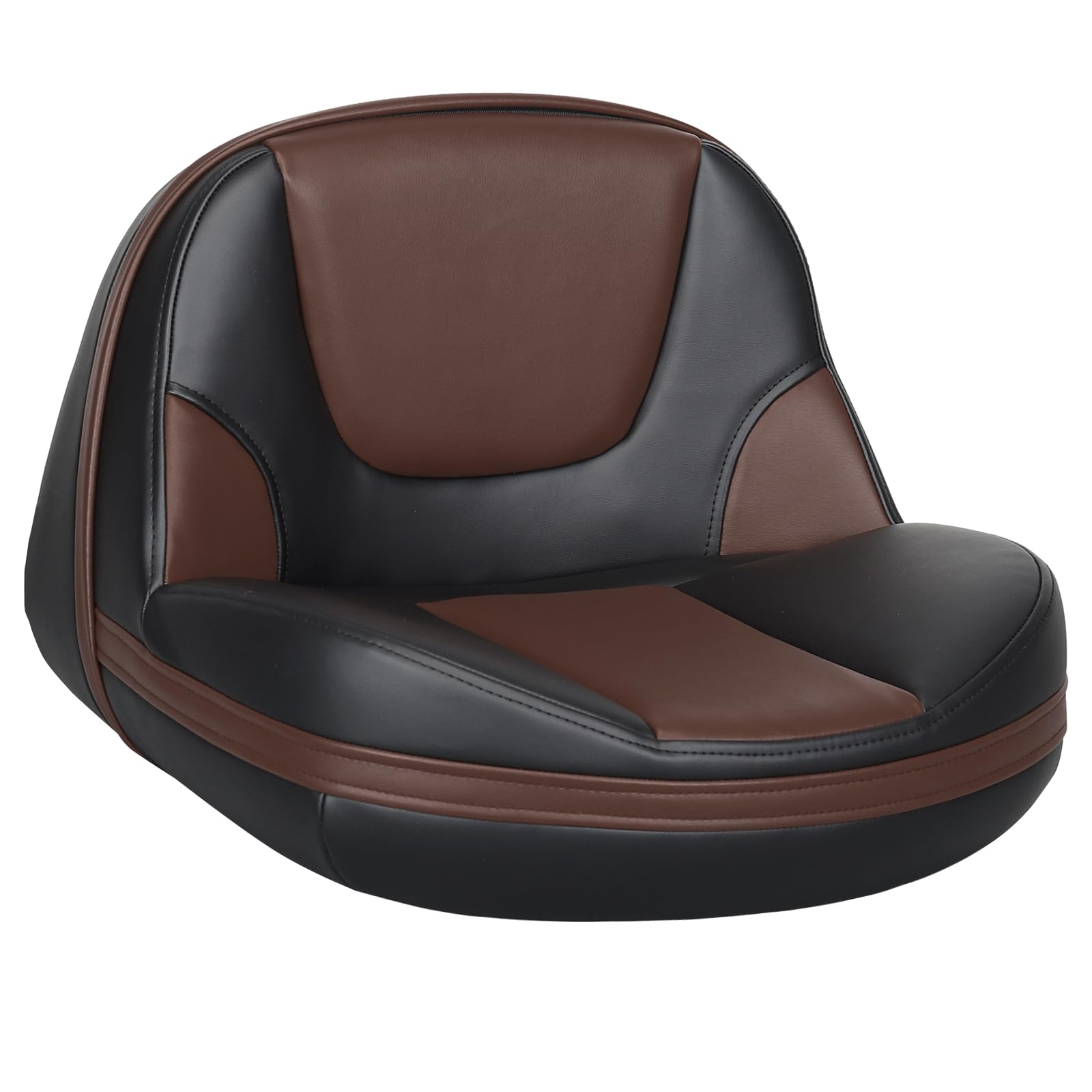 Lean Pro Casting Fishing Boat Seat High Back Bass Boat Seat, Brown/Khaki