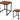 Vipush Nesting Tables Coffee Table Set of 2 - End Tables Living Room Small Side Tables Modern Farmhouse Sturdy Metal Frame Wood Desk