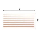 SSWBasics 4ft x 2ft Horizontal White Slatwall Panels Easy Organizer (24"H x 48"L) - Pack of 2 - Streamline Your Space with Effortless Retail Displays, Garage Wall Solutions, and Craft Storage