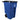 Rubbermaid Commercial Products BRUTE Rollout Heavy-Duty Wheeled Recycling Can/Bin, 50-Gallon, Blue Recycling, for Restaurants/Hospitals/Offices/Warehouses/Garage