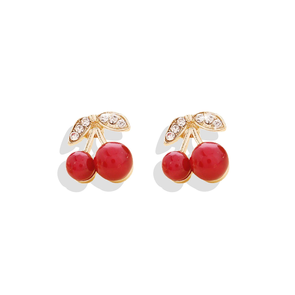 Cute Fruit Earrings for Women Fun 3D Pomegranate Lemon Cherry Strawberry Earrings Acrylic Resin Creative Food Earrings Funny Unique Earrings Jewelry Gift