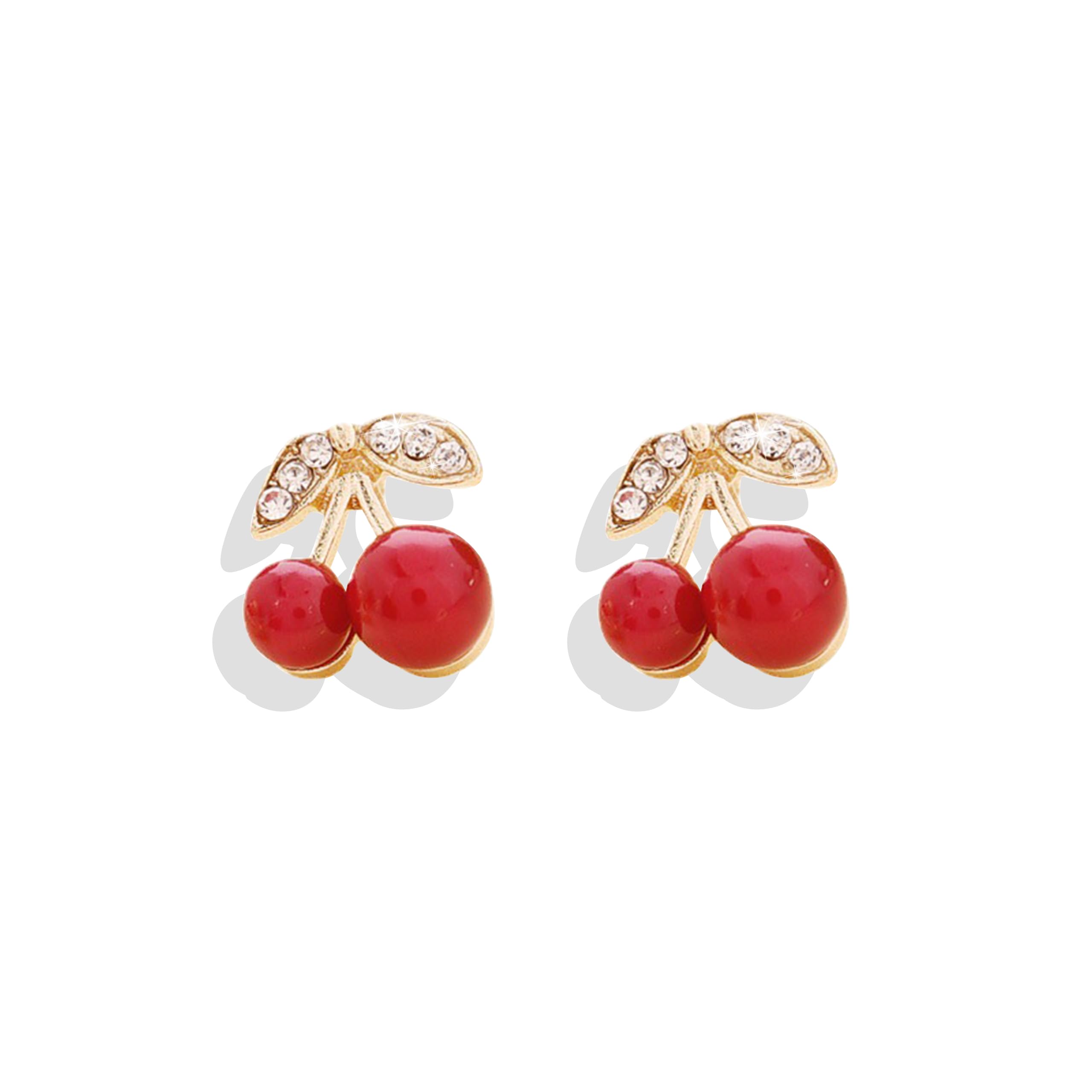 Cute Fruit Earrings for Women Fun 3D Pomegranate Lemon Cherry Strawberry Earrings Acrylic Resin Creative Food Earrings Funny Unique Earrings Jewelry Gift