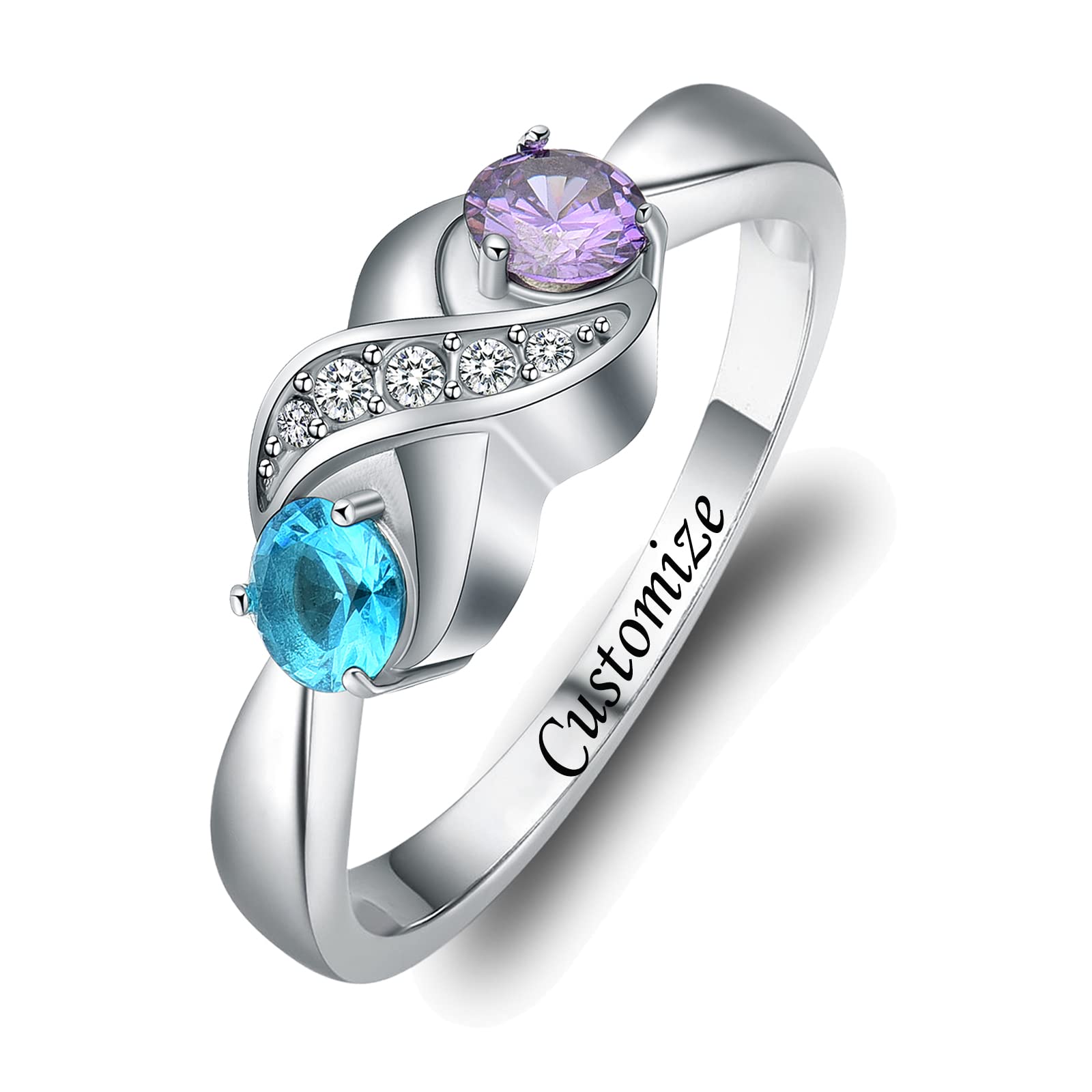 Yinplsmemory Cremation Jewelry Infinity Love Cremation Ring for Ashes Stainless Steel Hold Loved Ones Ash Keepsake Finger Ring Urn Locket Memorial Jewelry for Women