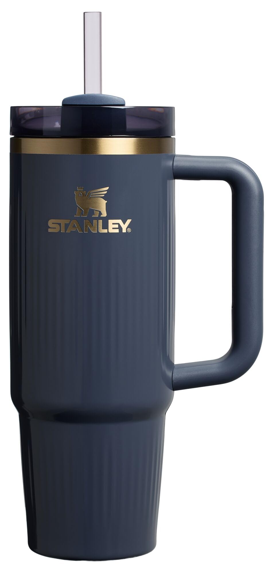STANLEY Quencher H2.0 Tumbler with Handle and Straw 14 oz | Flowstate 3-Position Lid | Cup Holder Compatible for Travel | Insulated Stainless Steel Cup | BPA-Free | Azure