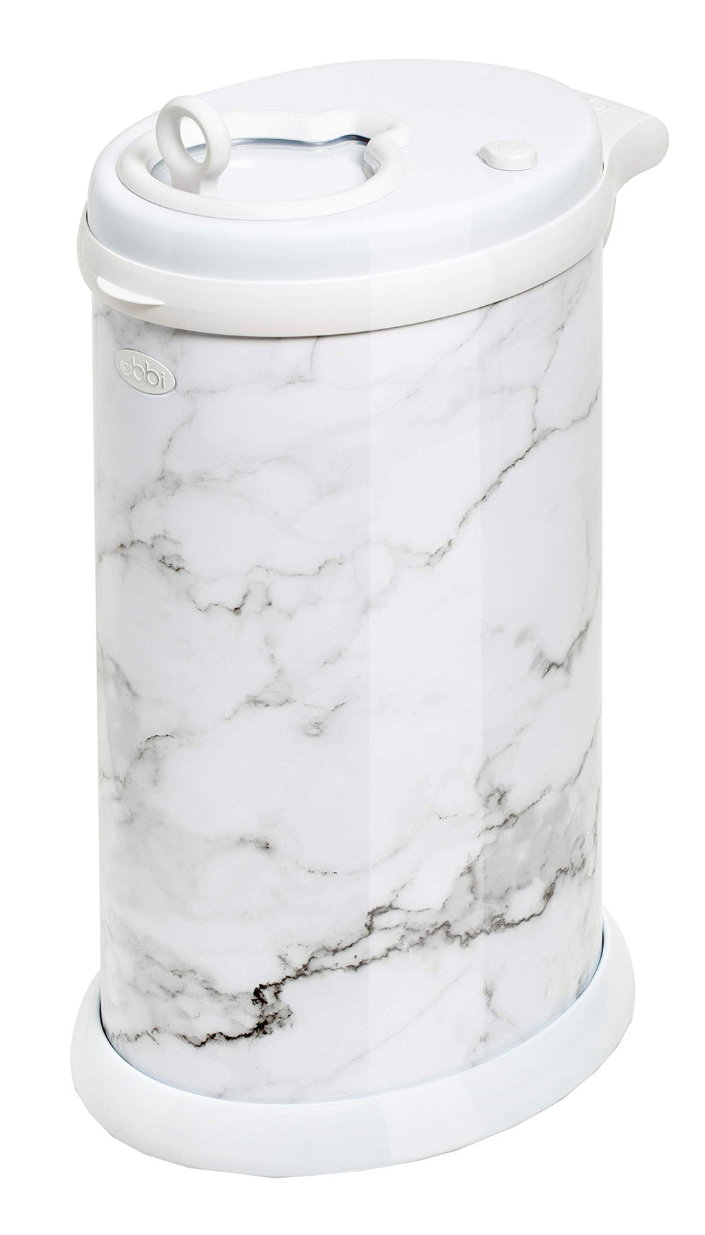 Ubbi Steel Diaper Pail, Odor Locking, No Special Bag Required, Award-Winning, Registry Must-Have, White