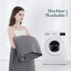 Elegear Revolutionary Cooling Comforter Queen Absorb Body Heat to Keep Cool, Cooling Blanket for Hot Sleepers Japanese Arc-Chill 3.0 Cool Tech Fabric Summer Comforter Hypo-Allergenic Cool Quilt - Gray