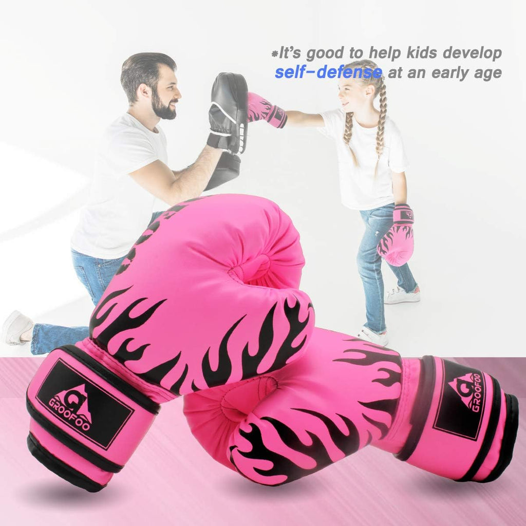 Kids Boxing Gloves 4oz 6oz 8oz Punching Gloves for Kids Youth Traning Gloves for Punching Bag Kickboxing Sparring Muay Thai MMA Fight Gloves