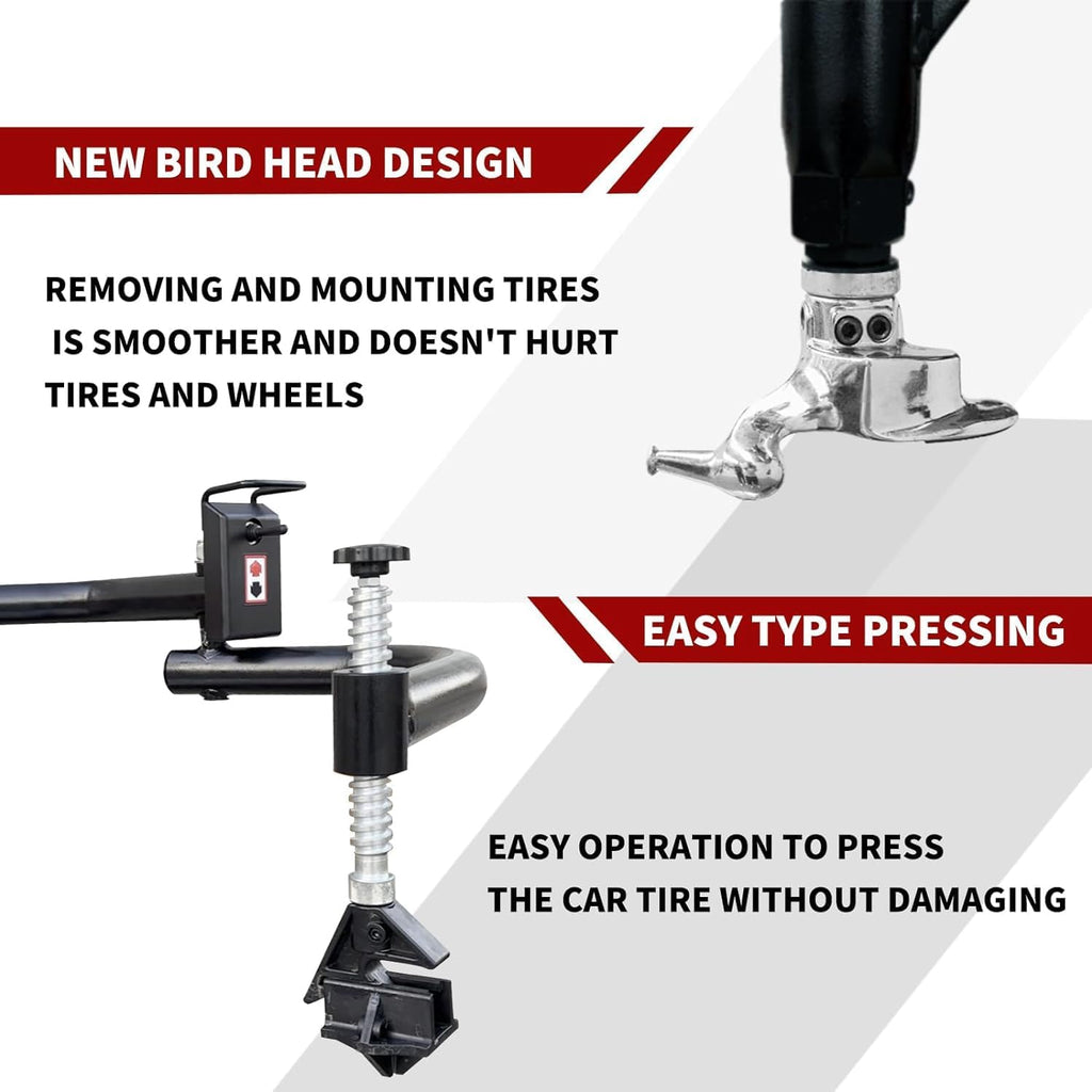 KATOOL KT-T835 Tire Changer with 28" Turn Table 2.0HP Bead Blaster KT-B760 Wheel Balancer with Automatic Measurement Ruler Combo Machine Fit for Tire Repair