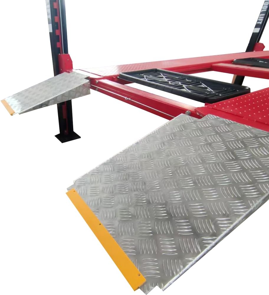 KT-4H950 Heavy Duty 84.5'' lifting Height4 Post Car Lift Auto Parking Lift Aluminous Ramp